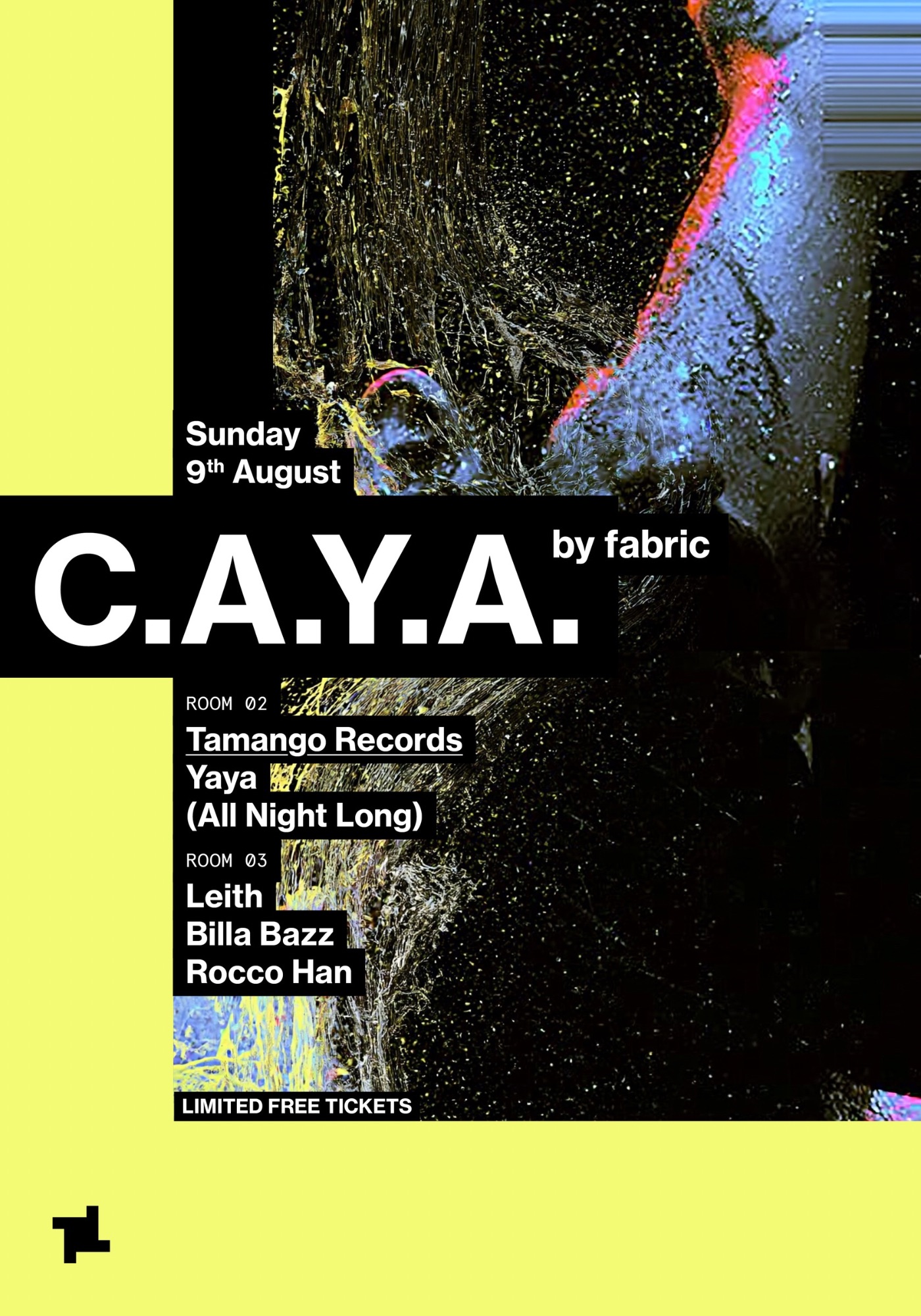 CAYA by fabric: Tamango - Yaya (All Night Long), Leith, Billa Bazz, Rocco Han at fabric